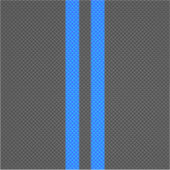 Cyaan Blue Carbon Style Racestrepes Sticker (Voorkant)