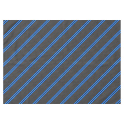 Cyaan Blue Carbon Style Racestrepes Tafelkleed (Voorkant (Horizontaal))