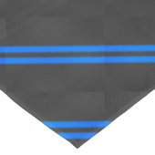 Cyaan Blue Carbon Style Racestrepes Tafelkleed (Gekanteld)