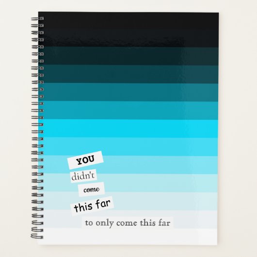 Cyaan Blue Gradient Day Planner (Voorkant)