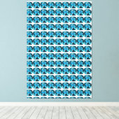 Cyaan Canvas Afdruk (Insitu (Houten vloer))