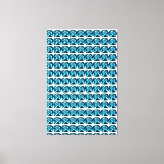 Cyaan Canvas Afdruk (Voorkant)