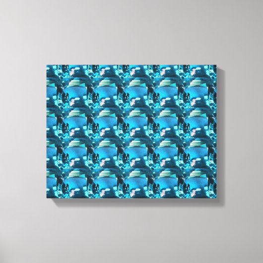 Cyaan Canvas Afdruk (Voorkant)