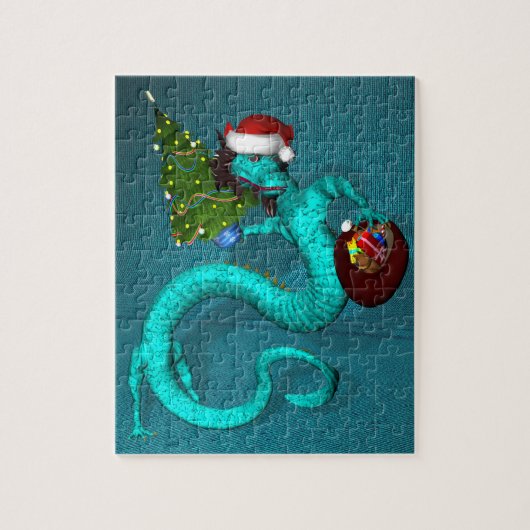 Cyaan Dragon 8x10 Legpuzzel (Verticaal)