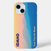 Cyaan en Salmon Sunset Case-Mate iPhone Case (Achterkant)