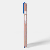 Cyaan en Salmon Sunset Case-Mate iPhone Case (Achterkant / Links)