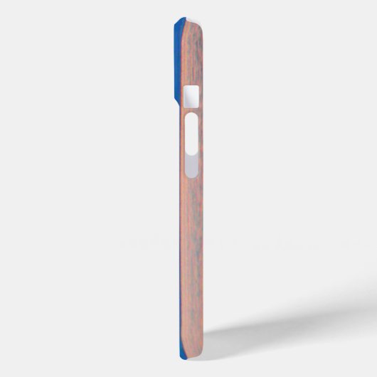 Cyaan en Salmon Sunset Case-Mate iPhone Case (Achterkant / Links)