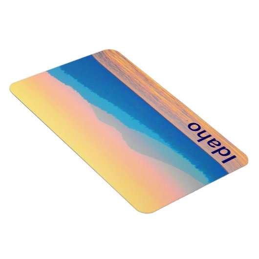 Cyaan en Salmon Sunset Magneet (Rechterzijde)