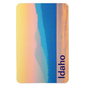 Cyaan en Salmon Sunset Magneet (Verticaal)