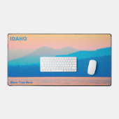 Cyaan en zalm Idaho Bureaumat (Keyboard & Muis)