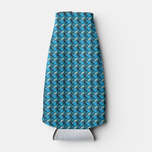 Cyaan Flesjeskoeler (Voorkant)