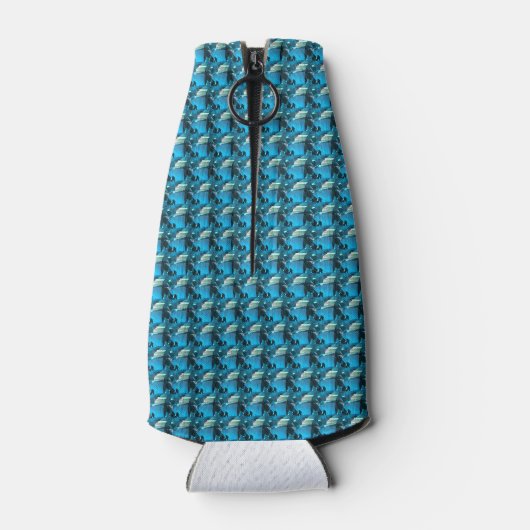 Cyaan Flesjeskoeler (Achterkant)