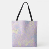 Cyaan, geel, magenta Swirl Tote Bag (Voorkant)