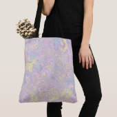 Cyaan, geel, magenta Swirl Tote Bag (Dichtbij)