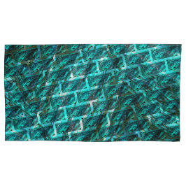 Cyaan, gekleurd, gemalen of ander baksteen kussensloop