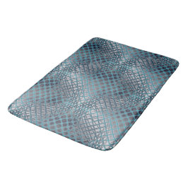 Cyaan getrokken die lijkt op een hoek van visnet badmat