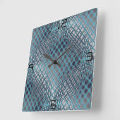 Cyaan getrokken die lijkt op een hoek van visnet vierkante klok (Hoek)