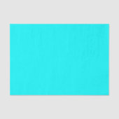 Cyaan helderblauw achtergrondkleur Neon Light Blue Tissuepapier (Voorkant)