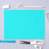 Cyaan helderblauw achtergrondkleur Neon Light Blue Tissuepapier (Craft)