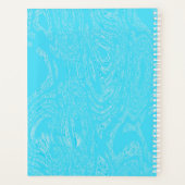 Cyaan-ijsspiraal-Notitieboek Planner (Achterkant)