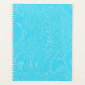 Cyaan-ijsspiraal-Notitieboek Planner (Voorkant)