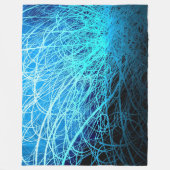 Cyaan lineaire explosie2 - Vliegtuigbak Fleece Deken (Voorkant)