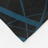 Cyaan lineaire explosie2 - Vliegtuigbak Fleece Deken (Hoek)