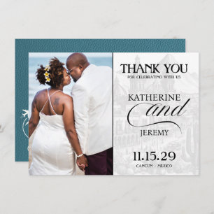 Cyaan Mexico Passport Bedankkaart