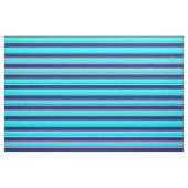 Cyaan, Midnight Blue en Mint Cream Pattern Stof (Fat Quarter)