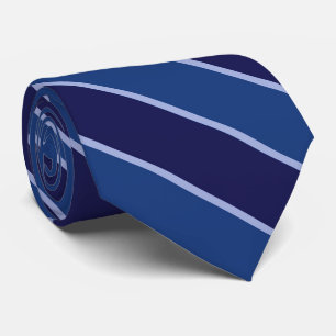 Cyaan Navy Blauw Staalblauw Diagonale Strepen Stropdas