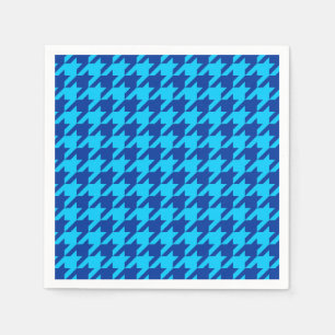 Cyaan Navyblauw Hondsdraadvierkant Rutpatroon  Servet