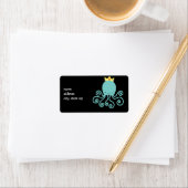 Cyaan Octopus Princess Etiket (Insitu)