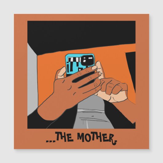 Cyaan Oranje Black, van moeders Mobile Hands (Voorkant)