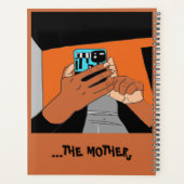 Cyaan Oranje Black, van moeders Mobile Hands Planner (Achterkant)