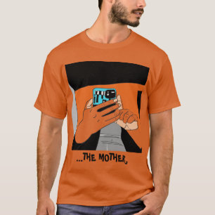 Cyaan Oranje Black, van moeders Mobile Hands T-shirt
