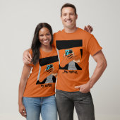 Cyaan Oranje Black, van moeders Mobile Hands T-shirt (Unisex)