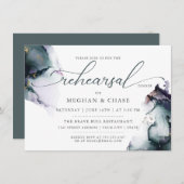 Cyaan Paarse Fantasy Ocean Amethyst Gem Geode Kaart (Voorkant / Achterkant)