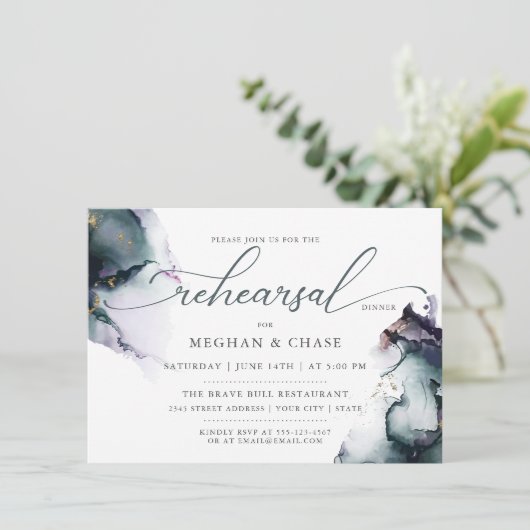 Cyaan Paarse Fantasy Ocean Amethyst Gem Geode Kaart (Staand voorkant)