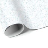 Cyaan Rain Glossy Wrapping Paper Cadeaupapier (Rol Hoek)