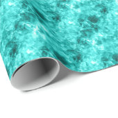 Cyaan-ruw textiel cadeaupapier (Rol Hoek)