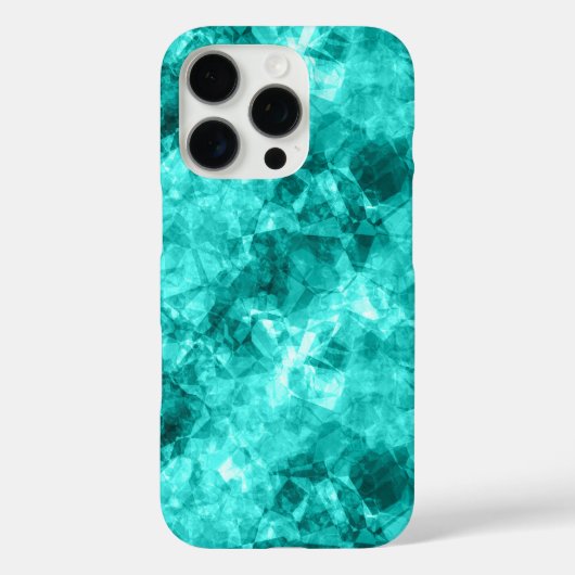 Cyaan-ruw textiel Case-Mate iPhone case (Achterkant)