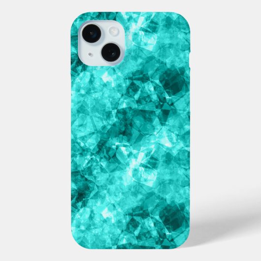 Cyaan-ruw textiel Case-Mate iPhone case (Achterkant)