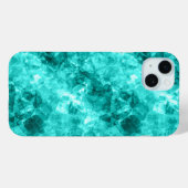 Cyaan-ruw textiel Case-Mate iPhone case (Achterkant (horizontaal))