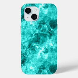 Cyaan-ruw textiel iPhone 15 case