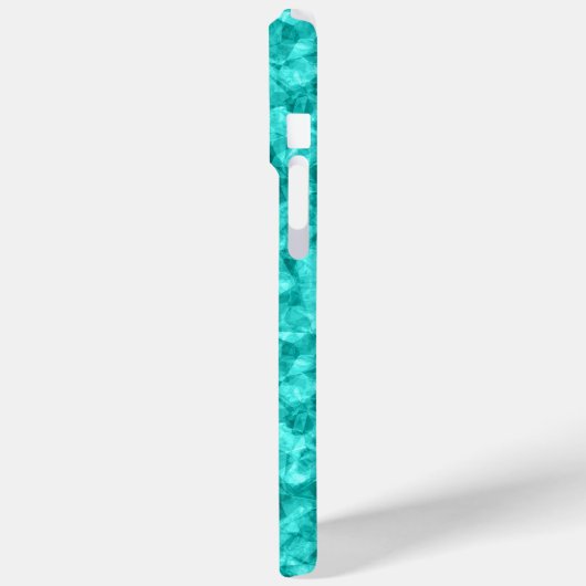 Cyaan-ruw textiel Case-Mate iPhone case (Achterkant / Links)