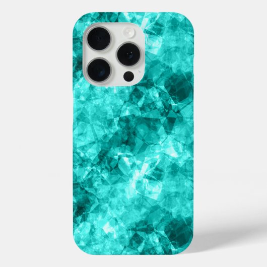 Cyaan-ruw textiel Case-Mate iPhone case (Achterkant)