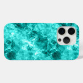 Cyaan-ruw textiel Case-Mate iPhone case (Achterkant (horizontaal))