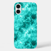 Cyaan-ruw textiel Case-Mate iPhone case (Achterkant)