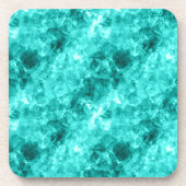 Cyaan-ruw textiel drankjes onderzetter (Voorkant)