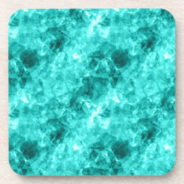 Cyaan-ruw textiel drankjes onderzetter